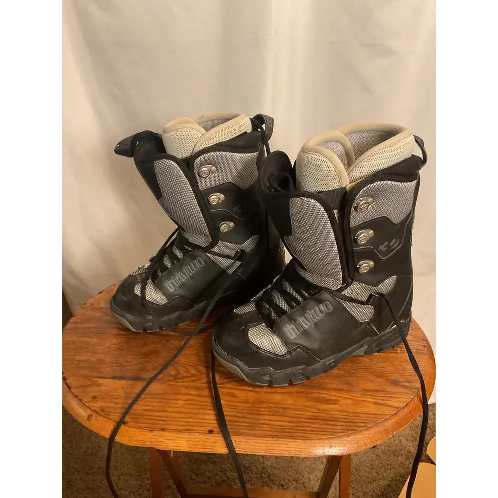 ThirtyTwo Lashed C+1 Men’s Snowboard Boots Black Gray Size 10 US 2004 Vintage